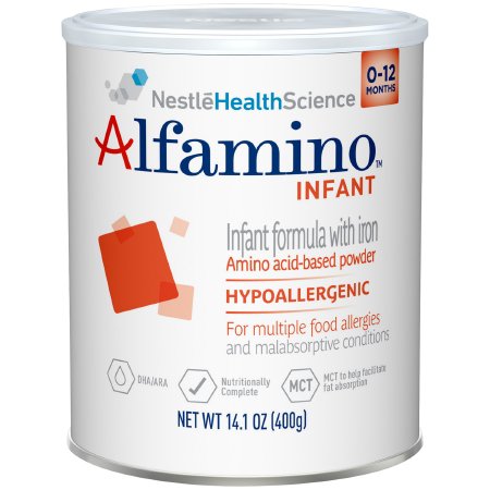 Nestle Healthcare Nutrition Alfamino Amino Acid Based Infant Formula with Iron 14.1 oz. Canister Powder - 7613034788221