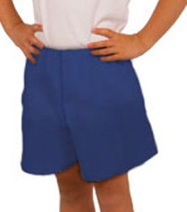 A Lunt - Exam Shorts Small Blue SMMS Polypropylene Pediatric Disposable - S100P-4