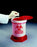 Thermo Scientific Nalgene - Biohazard Waste Container 11 H X 8-3/4 Diameter Inch 1.5 Gallon White Base / Red Lid Vertical Entry Swivel Lid - 6370-0004