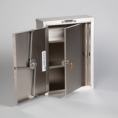 Health Care Logistics Narcotic Cabinet 22 Gauge Stainless Steel 2 Shelf 2 Locks - 8220