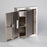 Health Care Logistics Narcotic Cabinet 22 Gauge Stainless Steel 2 Shelf 2 Locks - 8220