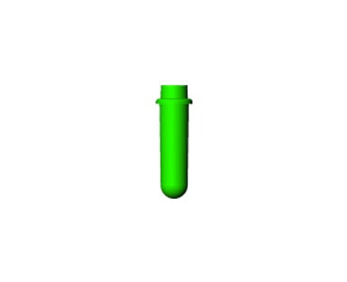 Drucker Replacement Tube Holder 75 mm, Green For 614B, 614M, 642B, 642E, 642M, 642VES, 642VFD, 642VFD-PLUS, 755, 755V, and 842VES Centrifuge - 7713033