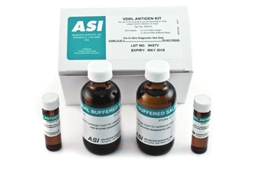 Arlington Scientific ASI VDRL Antigen Test Rapid Test Kit Infectious Disease Immunoassay Syphilis Screen Serum / Cerebrospinal Fluid (CSF) Sample Up to 5,900 Tests - 950010