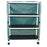 Echo - Linen Cart with Cover 3 Shelves 100 lbs. per Shelf Weight Capacity PVC 3 Inch Casters - Mjm International - E345-3C