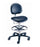 The Brewer Company Millennium Series Lab Stool Contoured Backrest Pneumatic Height Adjustment 5 Casters Atlantis - 21521B-DUR031