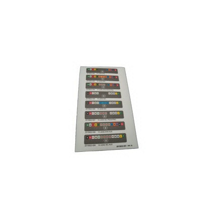 GE Medical Systems - Pre-Printed Label Chart Tab Black Paper Letters Alpha Series - 2015622-001