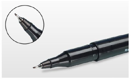 Viscot Industries Permanent Marker Black Super Fine Tip Sterile - 1416S-100