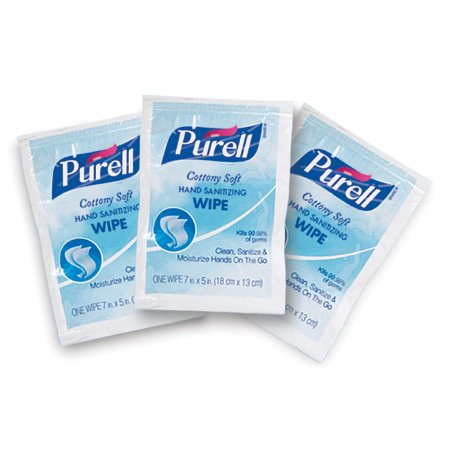 Gojo Hand Sanitizing Wipe Purell 1,000 Count Ethyl Alcohol Wipe Individual Packet - 9026-1M