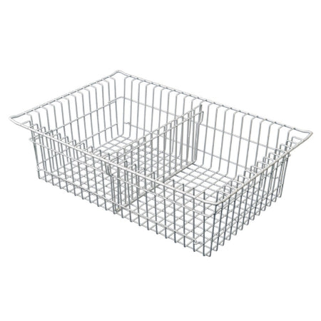 Harloff - Wire Basket with Divider Silver Wire 5 Inch - 81071-2