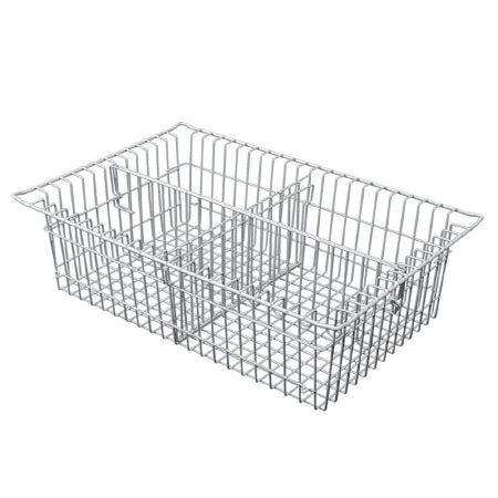 Harloff TECHNIBILT Wire Basket with Divider Silver Wire 5 Inch - 81071-2