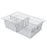 Harloff - Wire Basket with Divider Silver Wire 5 Inch - 81071-3