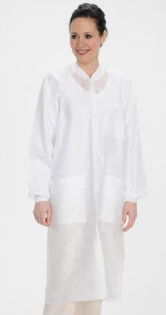 Valumax International Lab Coat Valumax Easy-Breathe White 2X-Large Knee Length Limited Reuse - 3560WHXXL
