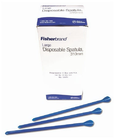 Fisher Scientific Fisherbrand Spatula 12.2 Inch, Large, Blue, Autoclavable, Disposable - 14955553