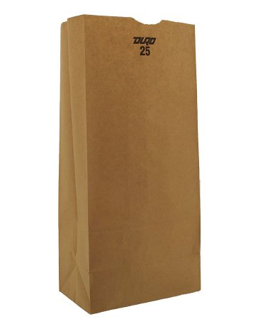 Saalfeld Redistribution Duro Grocery Bag Brown Kraft Recycled Paper 25 lbs. - 18424