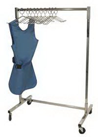 Alimed - Mobile Apron Valet Rack Almond - 921979