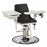 Clinton Industries H Series ClintonClean Blood Drawing Chair with Foot Pedal Single Adjustable Flip Armrest Black - 6330-P