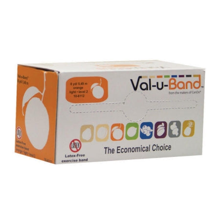 Val-u-Band - Exercise Resistance Band Orange 6 Yard Length Level 2 Resistance - 10-6112
