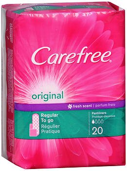 Edgewell Personal Care Carefree Feminine Pad Pantyliner Regular Absorbency - 7830006985