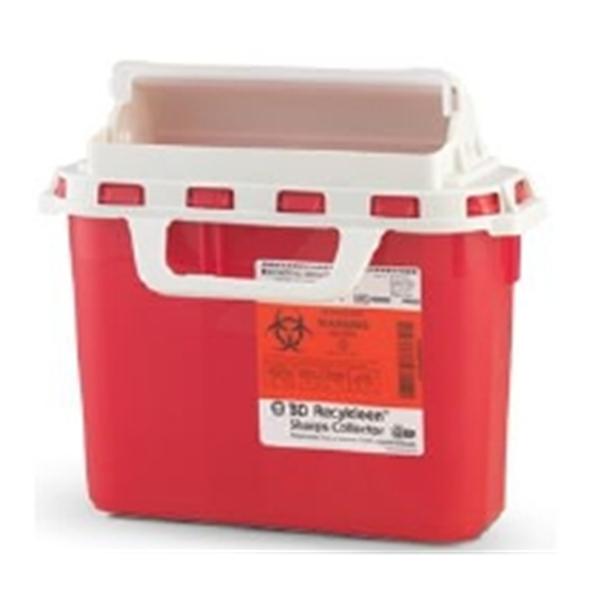 Becton-Dickinson Container Sharps Recykleen 6Gal Small Plastic Red 12/Case - 305160