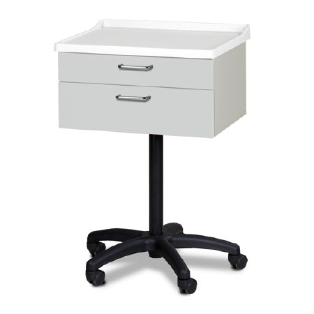 Clinton Industries Equipment Cabinet Mobile Laminate 2 Drawer / 2 Shelf - 8923-A-089-1GR-2GR