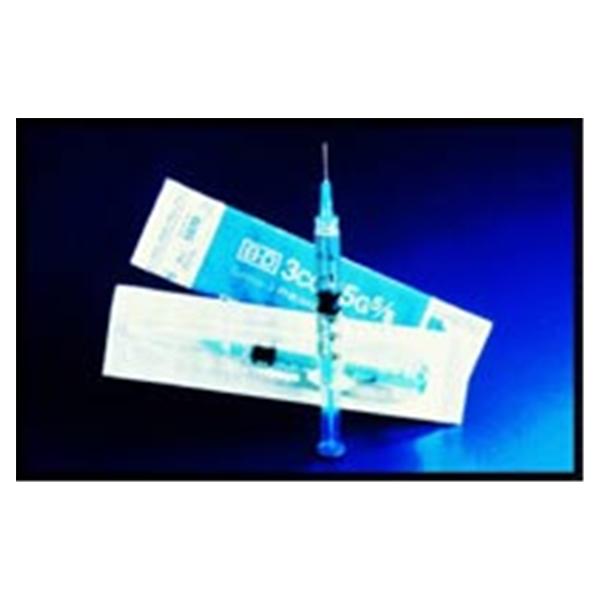 Becton-Dickinson Syringe/Needle 3Cc Luer Lock 23Gx1-1/2" Conventional 100/Bx, 8 Bx/Ca - 309589