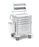 Waterloo Industries Suture Cart Aluminum 24.5 X 29 X 39 Inch 5 Drawers Gray, Blue - UMGKA-33369-DKB