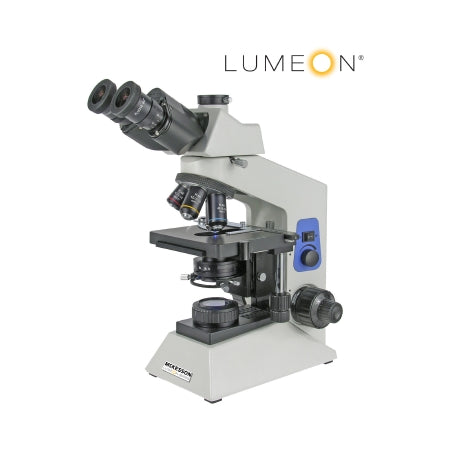 McKesson LUMEON - Hematology Microscope Trinocular Head 4X, 10X, 40X, 50X Oil and 100X Oil Achromatic Objectives - 597T