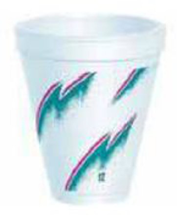 Dart - Drinking Cup 14 oz. White Styrofoam Disposable - 14J16