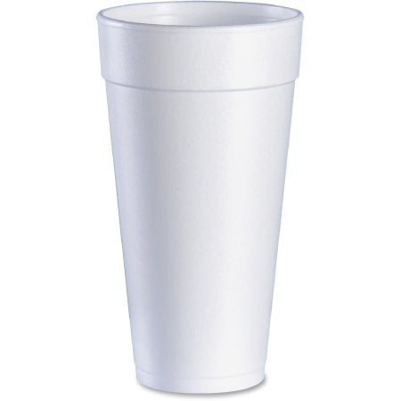 Saalfeld Redistribution Dart Drinking Cup 24 oz. White Styrofoam Disposable - 24J16