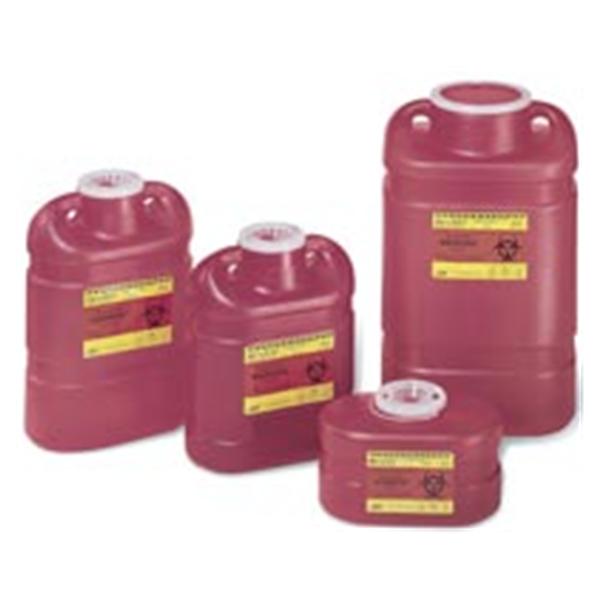 Becton-Dickinson Container Sharps 3.3Qt 1-Piece Plastic Red/Clear Ea, 24 Ea/Ca - 305488