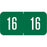 Tabbies Pre-Printed Label Chart Tab 16|16 Green 3/4 X 1-1/2 Inch - 94616