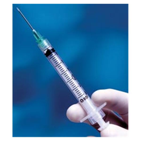 Becton-Dickinson Syringe/Needle 3Cc 22Gx1-1/2" Integra Safety Shelf Pack 100/Bx, 4 Bx/Ca - 305272
