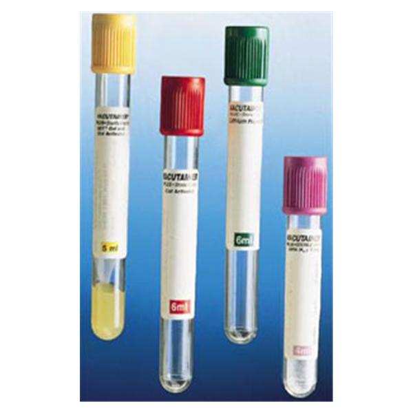 Becton-Dickinson Tube Venous Blood Collection Vacutainer 6Ml 13X100 Gls Acd Sol B 1Ml Ylw 100/Bx, 10 Bx/Ca - 364816