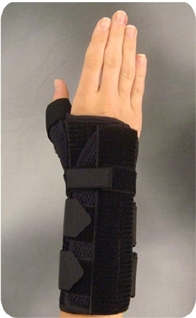 Bird & Cronin Wrist Brace Palmar Stay Left Hand Black One Size Fits Most - 8144823