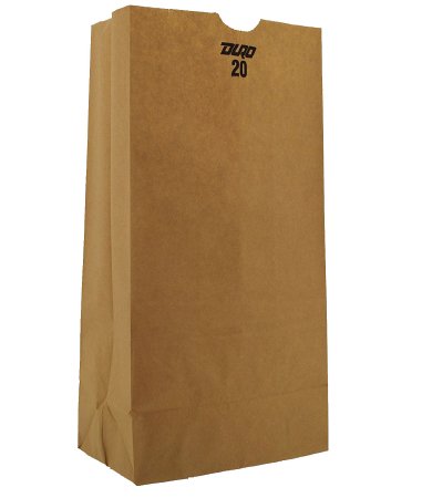 Duro - Grocery Bag Brown Kraft Recycled Paper #20 - 18420