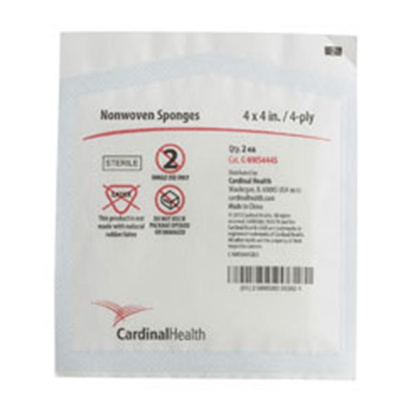 Cardinal Health Sponge All Purpose Rayon/Polyester Blend 4X4" 4 Ply Nwvn Sterile Lf 50 Package, 12 Bx/Ca - C-NWS444S