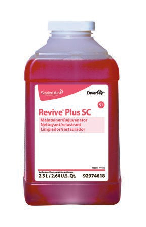 Diversey Revive Plus SC - Floor Cleaner Liquid 2.5 Liter Bottle Citrus Scent Manual Pour - DVS92974618