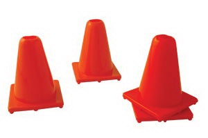 Dynatronics Agility Cones Rubber, Orange, 6 Inch Height - STRCN6