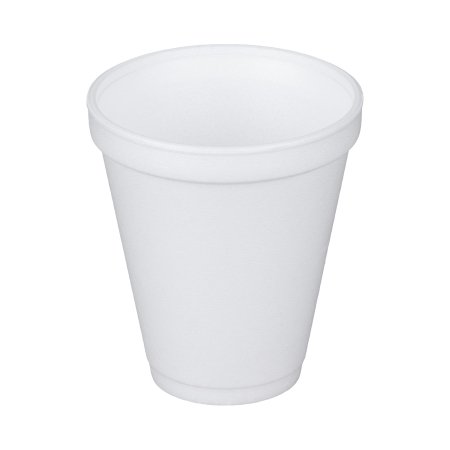 Dart - Drinking Cup 12 oz. White Styrofoam Disposable - 12J16