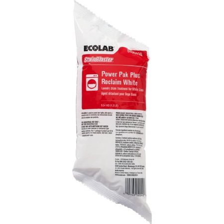 Ecolab StainBlaster Power Pak Plus Reclaim White Laundry Stain Remover 1.2 lbs. Powder Concentrate - 6100909