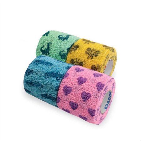 CoFlex NL - Cohesive Bandage 2 Inch X 5 Yard 12 lbs. Tensile Strength Self-adherent Closure Kid Design (Assorted Print) NonSterile - 3211