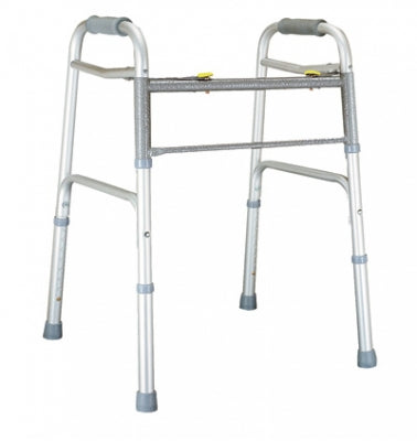Graham-Field Lumex Imperial Collection Bariatric Dual Release Folding Walker Adjustable Height Aluminum Frame 600 lbs. Weight Capacity 33 to 40 Inch Height - 604070W-1