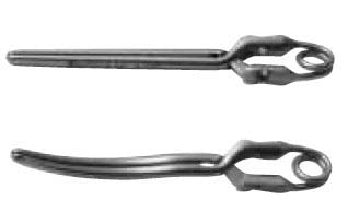 Aesculap Advanced Procedure Atraumatic Endo Style Vessel Clip Stainless Steel Long / Curved 45 mm Silver Clip 1 Clip - PL549S