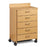 Clinton Industries Treatment Cabinet Mobile Laminate 5 Drawer - 8950-SLTGRY-5C