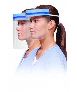 SPS Medical Supply Crosstex Face Shield One Size Fits Most Full Length Antifog Disposable NonSterile - GCSS9B