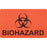 Market Lab - Pre-Printed Label Warning Label Red Paper Biohazard Black Biohazard 1-3/4 X 2-3/4 Inch - 1022