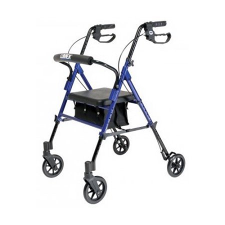 Graham-Field Lumex Set N' Go 4 Wheel Rollator Red Adjustable Height Aluminum Frame - RJ4700R