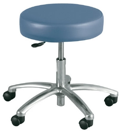 Winco 4400 Series Task Stool Backless Gas Lift, Fingertip Adjustment Royal Blue - 4400-02