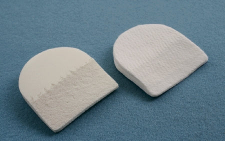 Aetna Felt Corporation Beveled Heel Pad 2-3/4 X 3-1/8 Inch, White, 1/4 Inch Thick White Orthopedic Felt, Without Adhesive - 22310B