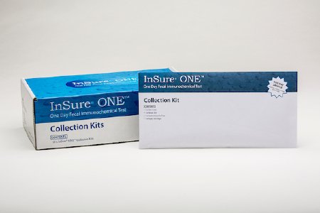 Enterix InSure ONE Rapid Test Kit Colorectal Cancer Screening Fecal Occult Blood Test (iFOB or FIT) Stool Sample CLIA Waived 10 Collection Kits - 90010.01